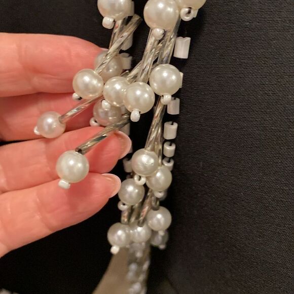 Style Mafia pearl fringe mini dress, S - Picture 3 of 9